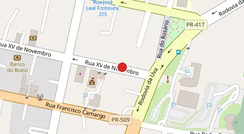 Mapa da localização