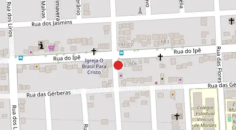 Mapa da localização