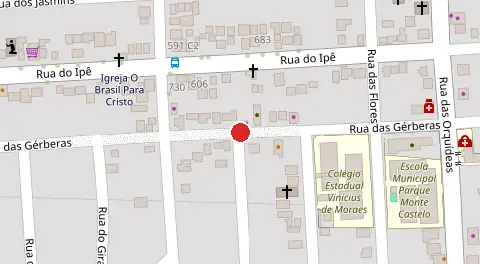 Mapa da localização