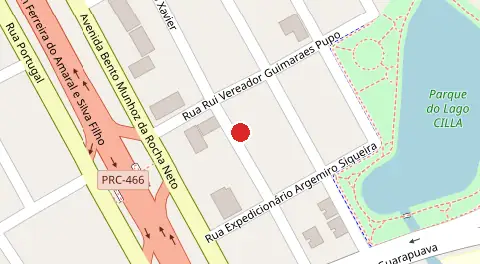 Mapa da localização