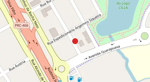 Mapa da localização