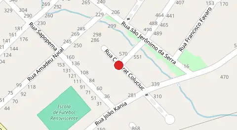 Mapa da localização