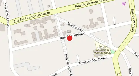 Mapa da localização