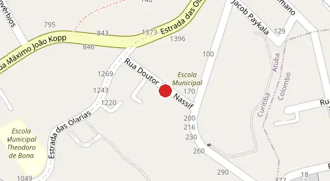 Mapa da localização