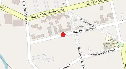 Mapa da localização