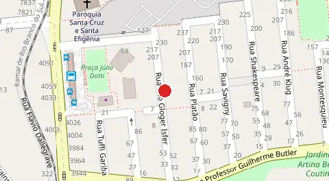 Mapa da localização