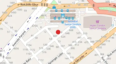 Mapa da localização