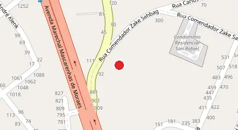 Mapa da localização