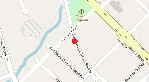 Mapa da localização