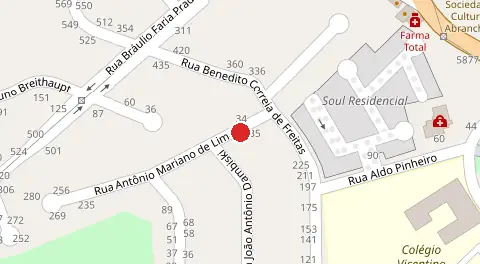 Mapa da localização