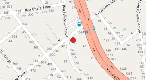 Mapa da localização
