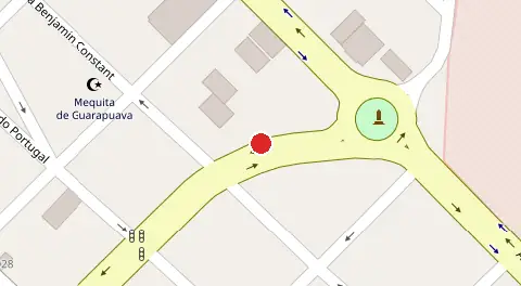 Mapa da localização