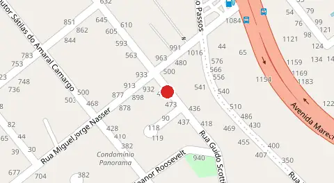 Mapa da localização