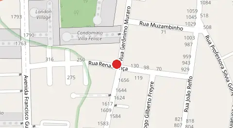 Mapa da localização
