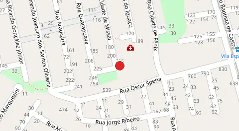 Mapa da localização