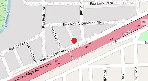Mapa da localização