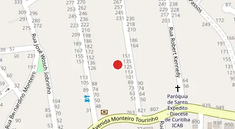 Mapa da localização