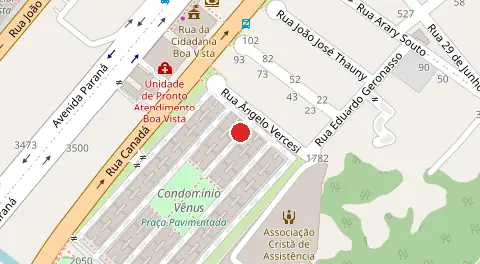 Mapa da localização