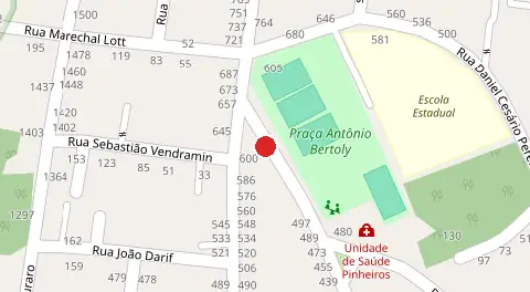 Mapa da localização