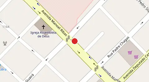 Mapa da localização