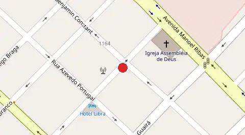 Mapa da localização