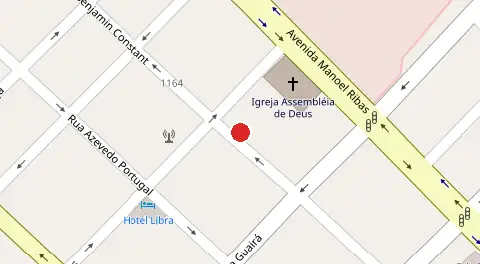 Mapa da localização