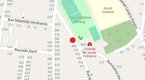 Mapa da localização