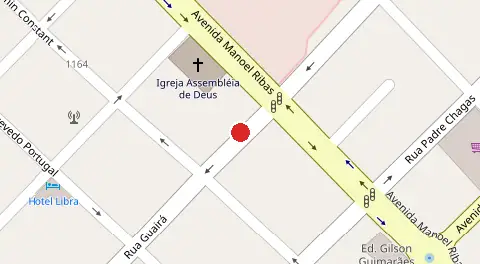 Mapa da localização