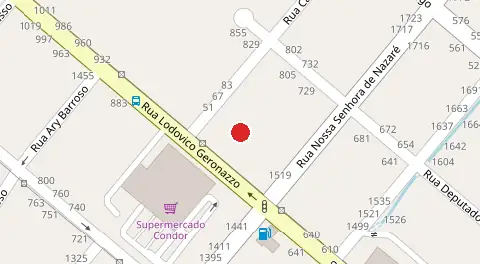 Mapa da localização