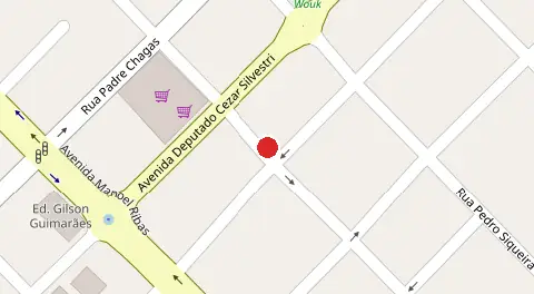 Mapa da localização