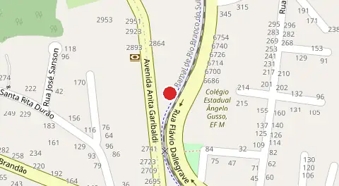 Mapa da localização