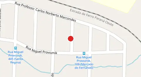 Mapa da localização