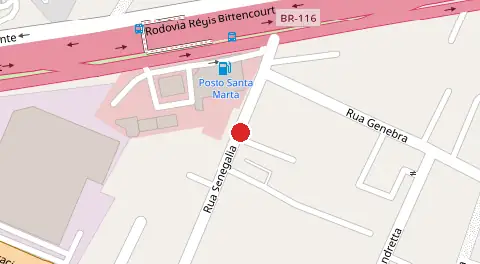 Mapa da localização
