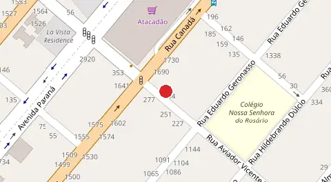 Mapa da localização