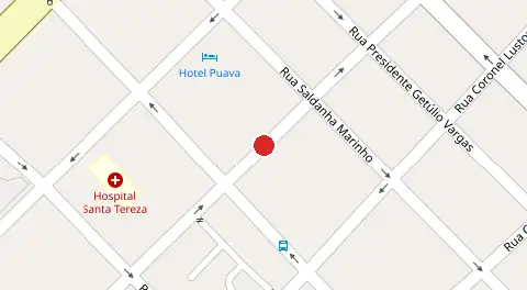 Mapa da localização