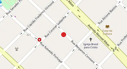 Mapa da localização