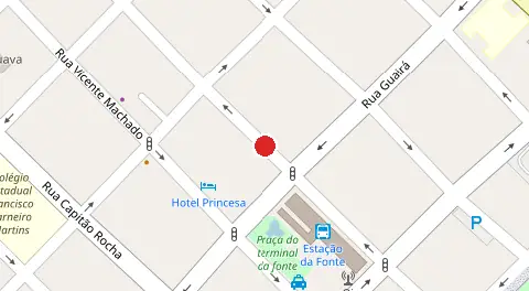 Mapa da localização