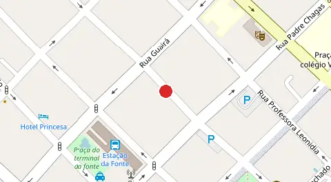 Mapa da localização