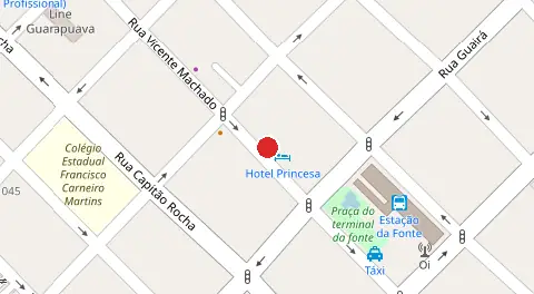 Mapa da localização