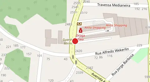 Mapa da localização