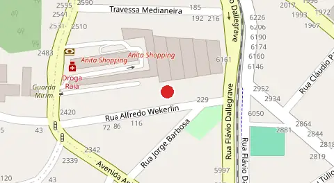 Mapa da localização