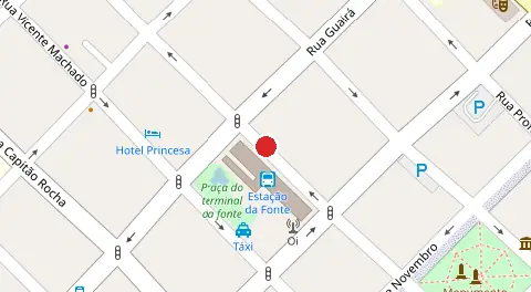 Mapa da localização