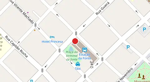 Mapa da localização
