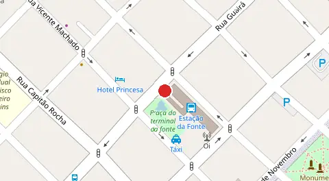 Mapa da localização