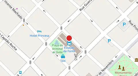 Mapa da localização