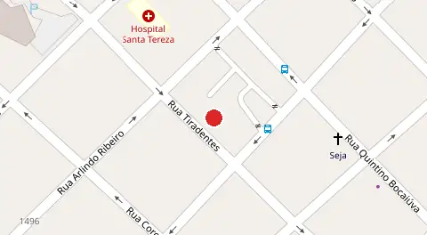 Mapa da localização