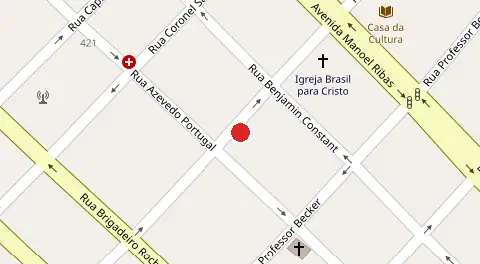 Mapa da localização
