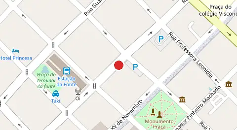 Mapa da localização