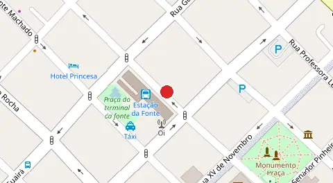 Mapa da localização