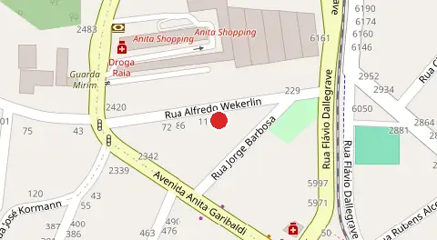 Mapa da localização